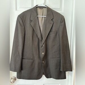 Vintage Bill Blass Men's Gray Blazer Sport Coat‎ Size 44 Crowley's Michigan